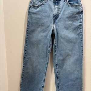 Light Blue Wide-Leg Women's Denim Jeans